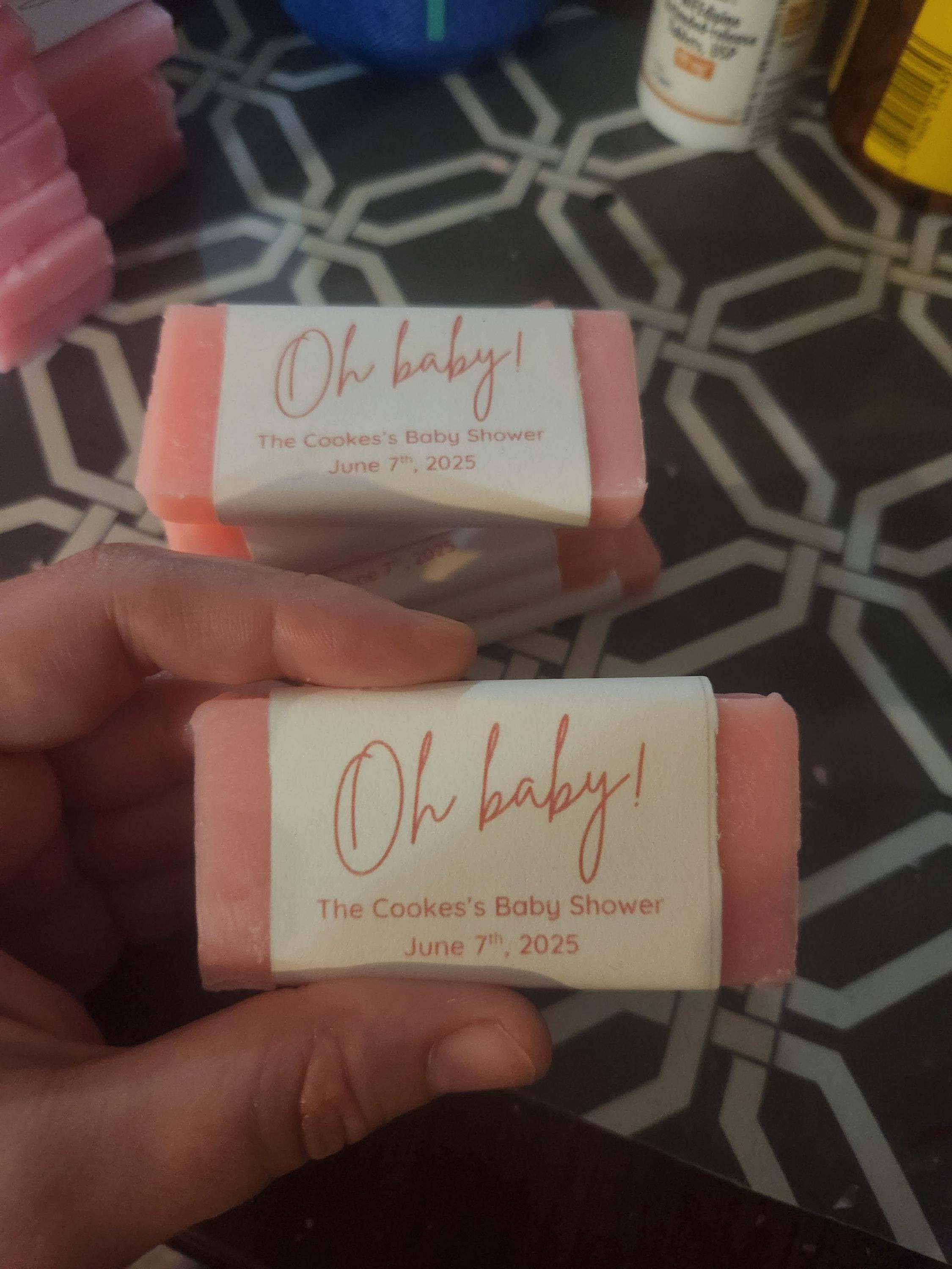 50 Stück, Baby Shower Seifengeschenk, Baby Mädchen Shower, Geschenke für Gäste, Mini Gästeseife, Brautparty-Gastgeschenke