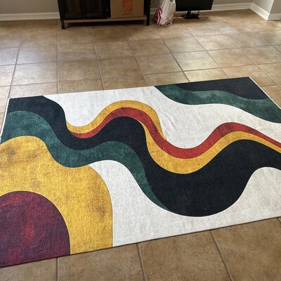 Pastel Color Rug, Washable Area Rug, 5x7 Rug, Bohemian Carpet, Rug for ...