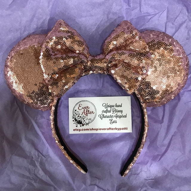 Rose Gold Minnie Ears | Etsy