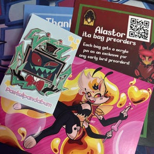 ハズビン ホテル - Vox & Valentino エナメル ピンバッジ - Etsy 日本