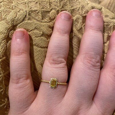 14k Yellow Gold with XO Ring