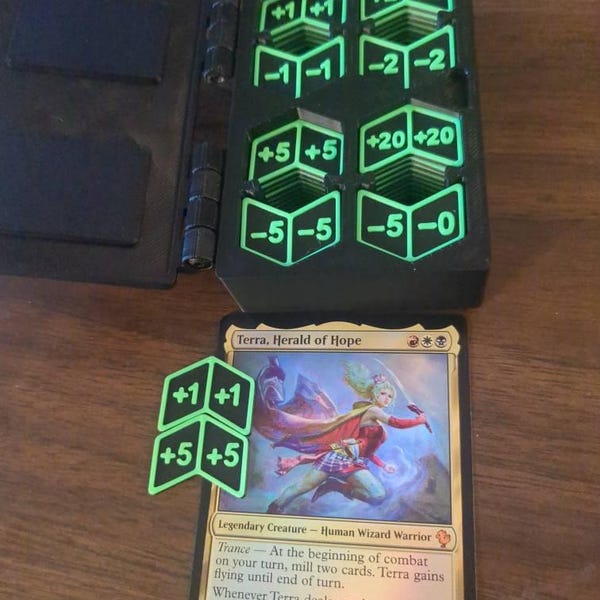 Custom MTG Power/toughness Counters - Magic the Gathering Counter ...