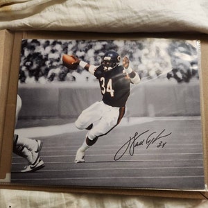Walter Payton Chicago Bears HOF Signed Photo Autograph Print