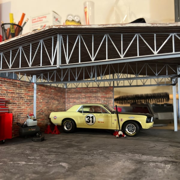 DIY Printable Diorama 2 Floor Garage 1:18 Instant Download Pdf, Stl ...