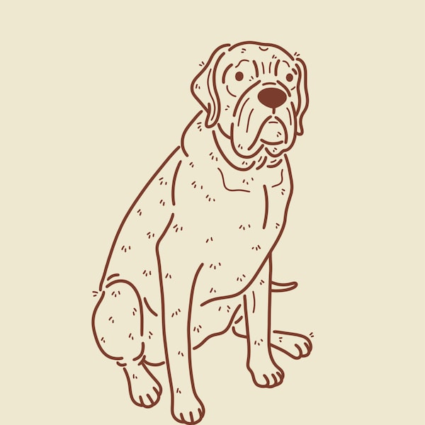 Custom Dog Portrait Badly Drawn Dog Pet Portrait Personalized Badly ...