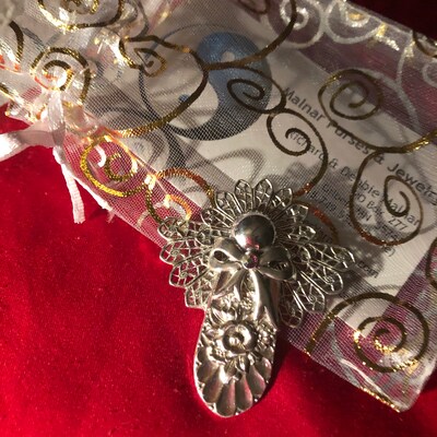 Jewelry Spoon Angel Pins Silver Filigree Cabochons Pendant - Etsy