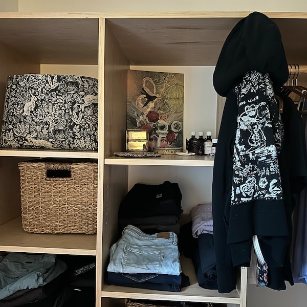 Rabbit Storage Basket, Woodland Decor Gift, Cotton Linen Fabric Pod ...