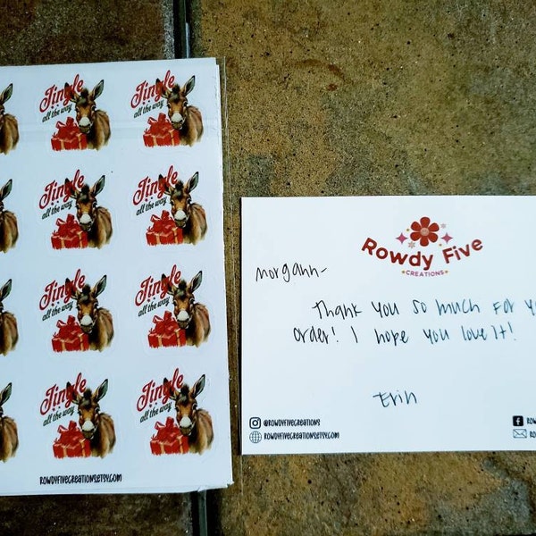 Thank You Repeat Customer Sticker, Packaging Sticker, Mailing Supplies ...