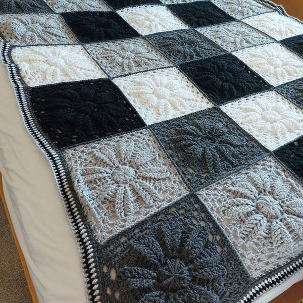 CROCHET PATTERN Dancing Shells Blanket - Make to Any Size - PDF ...