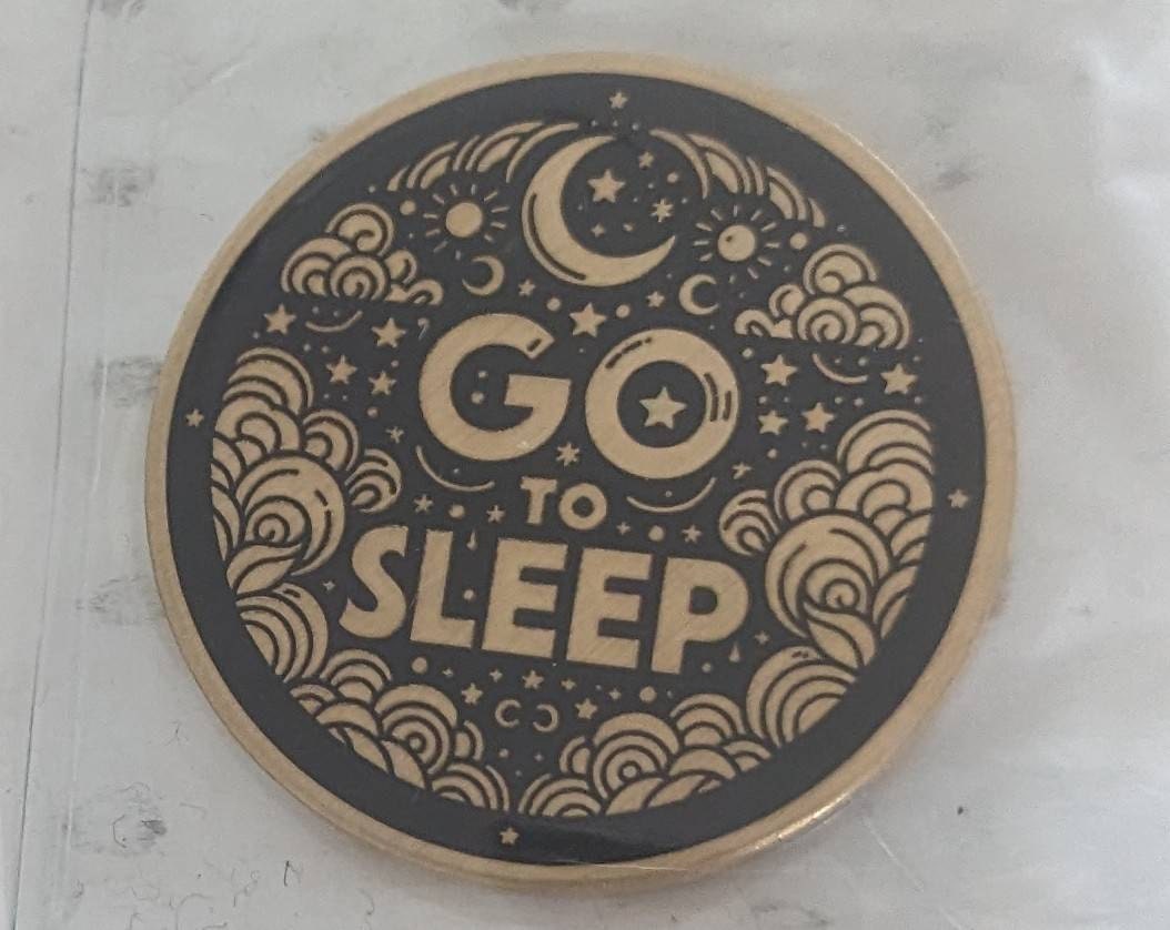 Flip Coin, One More Chapter vs. Go to Sleep, Decision Coin, Bookworm Gift, Christmas Gift