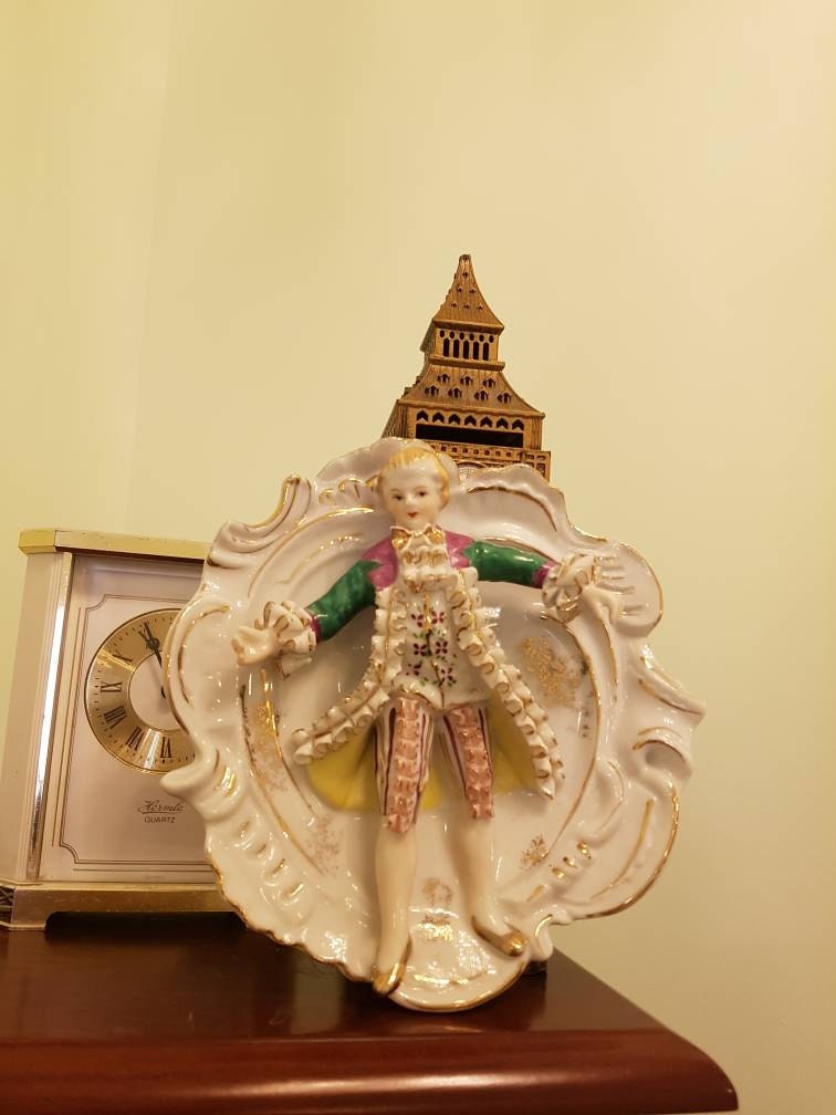 Porcelain Bone China Lace Plate Figurine