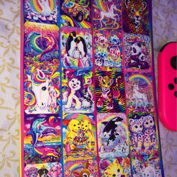 Lisa Frank Coloring & Activity Set With Fold Out Storage Case. Stickers