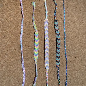 Pastel Rainbow Fishtail Chevron Friendship Bracelet - Etsy