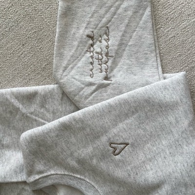 Created With A Purpose Embroidered Sweatshirt Embroidered Sleeve ...