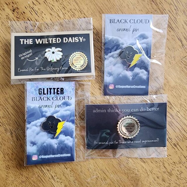 Certified Blck Cloud Enmel Bdge Reel Lpel Pin | Kuwit | Ubuy