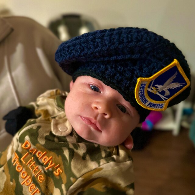Crochet Beret Replica Photo Prop (air Force, Army, Military). - Etsy