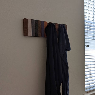Modern Stylish Coat Racks Wall Mounted Solid Wood Locally - Etsy