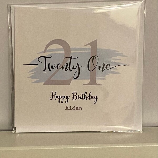 Personalised 21st Birthday Card for Son Grandson Nephew Brother Godson ...