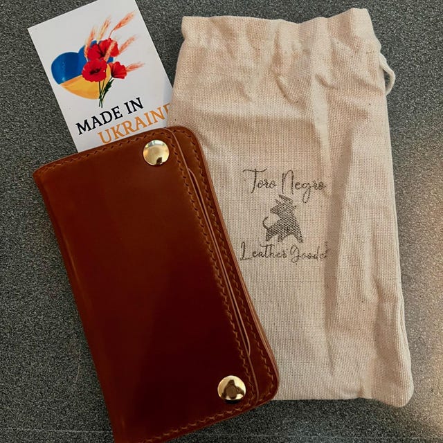 ロカド シェルコードバン ミニトラッカーウォレット、高級コンパクト