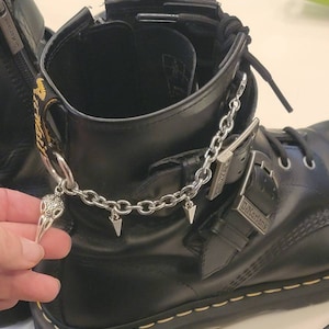 ALT SPIKE BOOT Chain Charms Hardware Grunge Charm, Shoe Accessories ...