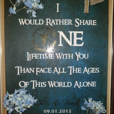 Lord of the Rings Wedding Gift Arwen Quote 8x10 LOTR Foil Print