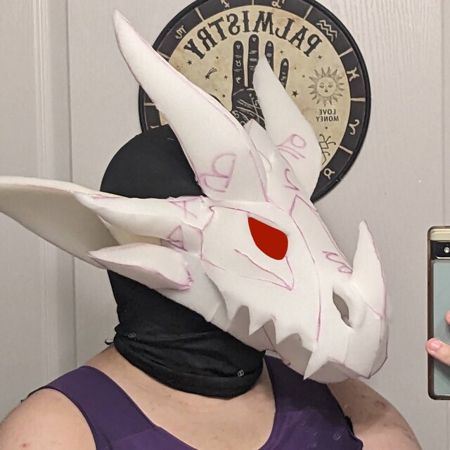PDF Pattern Leather Dragon Mask - Etsy PDF Pattern Leather Dragon Mask - Etsy