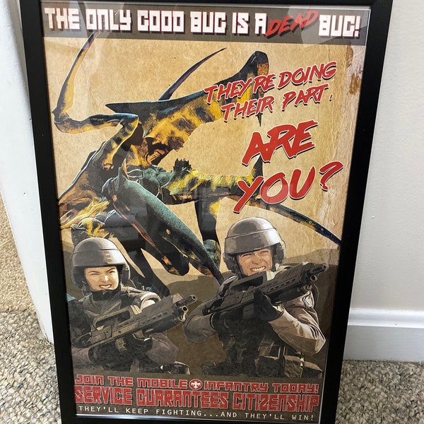 Starship Troopers Original Artwork Propaganda Poster Art Print 11x17 ...