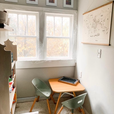 World Map Wall Decor Travel Decor Homeschool Decor Classroom Decor