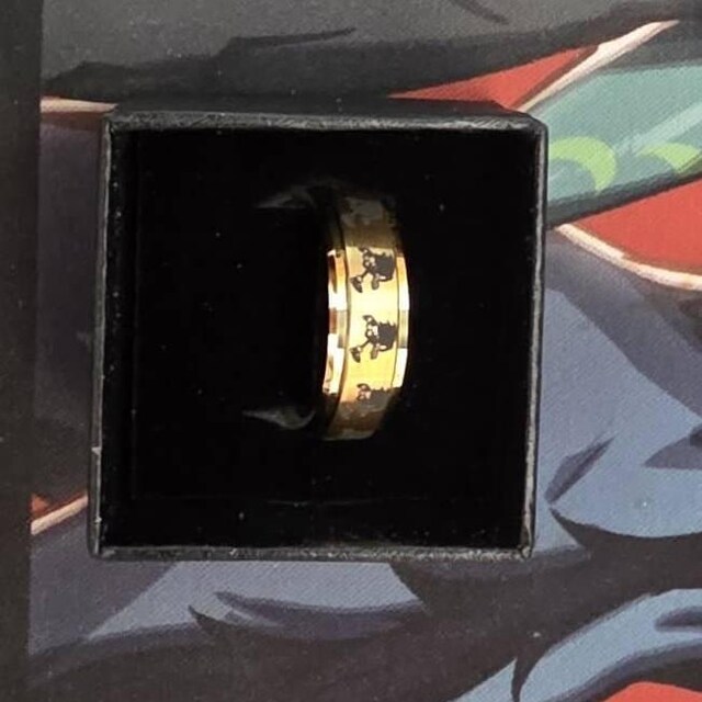 Engraved Sonic the Hedgehog Ring – Silver Tungsten Spinner Ring