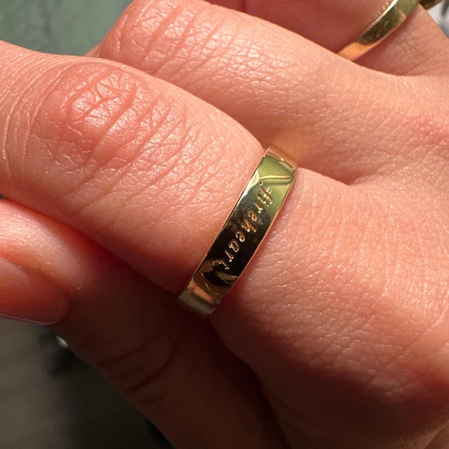 Engraved Name Band Ring by Gracepersonalized - Custom