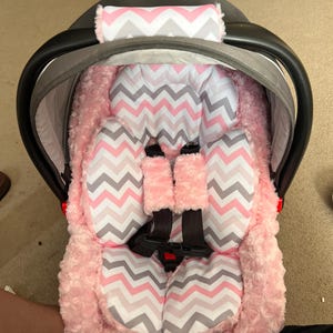Pink Rose Floral Pattern Print Pet Car Seat Cover