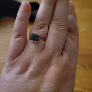 Customer photo from Elyse, Raw Sapphire Ring in Yellow Gold