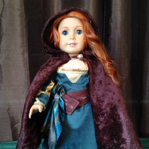 Prince Frozen Elf witch Wizard 27 Children/'s Traveler Fancy microsuede Cape Cloak Custom