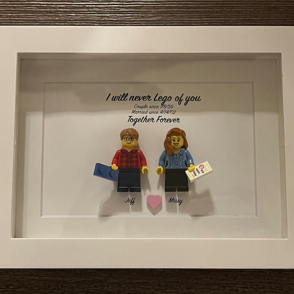 Personalized Mini Me Minifigure Frame. Max 5 Figures. - Etsy