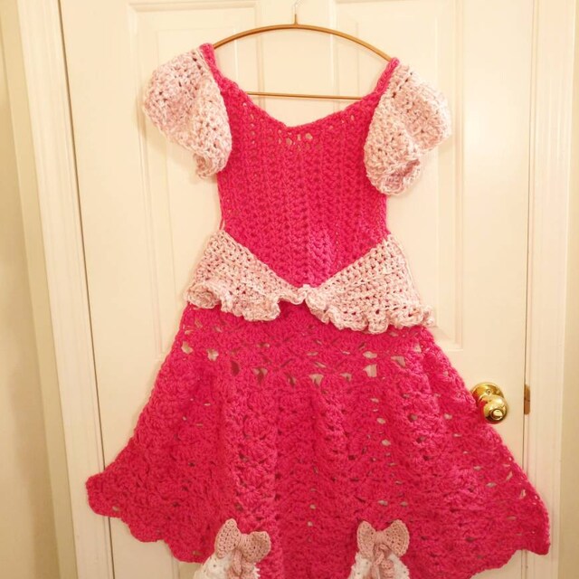 Crochet Princess Dress Blanket Blue Aran Yarn Pattern PDF, Toddler, Child,  Adult Sizes - Etsy Australia