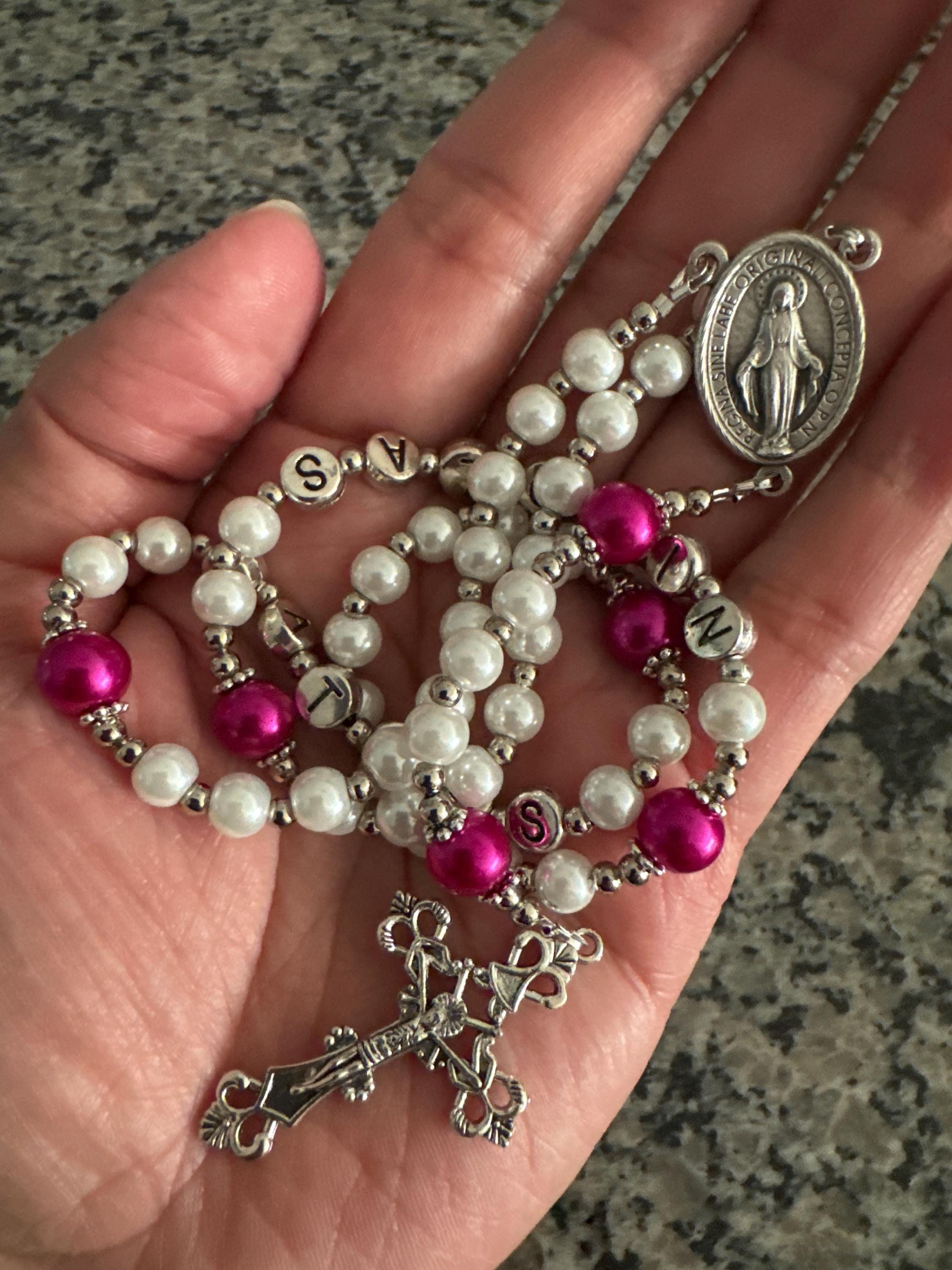 Personalized Rosary | Custom Rosary | Baptism Rosary | First Communion Rosary | Handmade Rosary |  Catholic Rosary