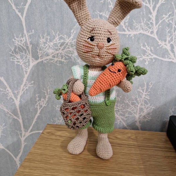Crochet PATTERN Bunny Rabbit/ Crochet Bunny Amigurumi Pattern PDF in