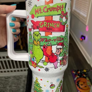 10pcs/20pcs 40oz Grinch Tumbler Mixed Color