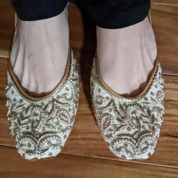 beaded bridal shoes