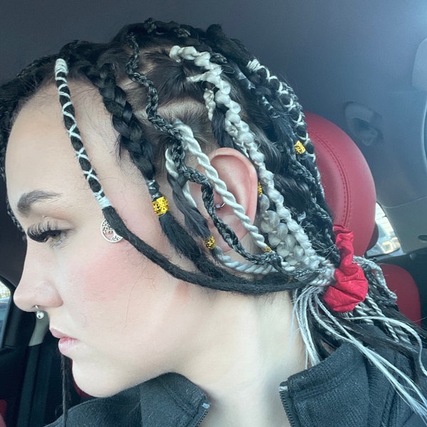 Full Head Lightweight DE Braids With Curls – 50 Double-ended Kanekalon ...