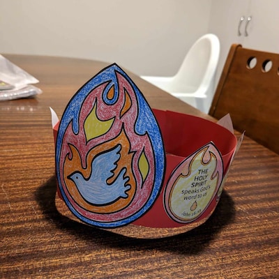 Jesus Calms the Storm Two Folded Paper Boats/mobile to Colour in and