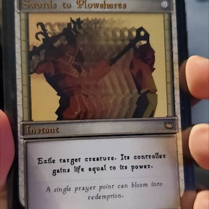 OSRS Swords to Plowshares - Original Art OSRS Magic Cards by Brvcifer - Etsy
