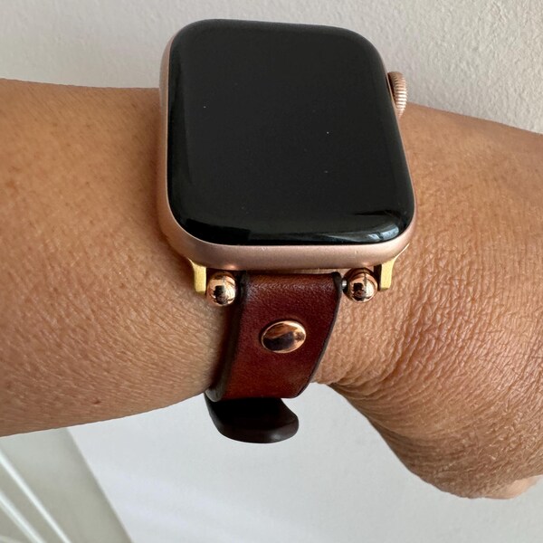 Rustic Apple Watch Rustic Leather Apple Watch Band: Vintage Iwatch Strap, Classic Brown ...