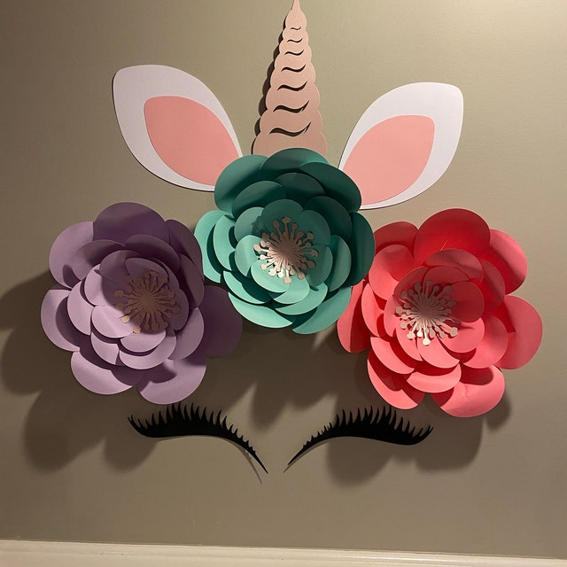 Crafts For Girls Ages 8-12 - Diy Unicorn Paper Flowers Kit - Room Decor  Party Supplies For Kids Birthday