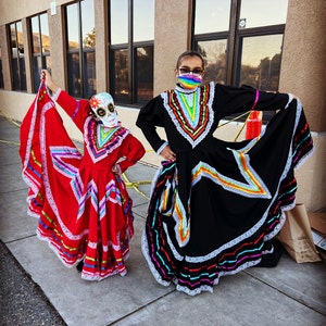 Mexican Dress Size 16 Purple Jalisco Dress Folkloric Frida | Etsy