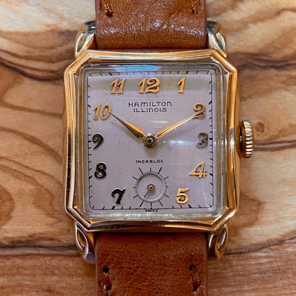 19631969 Hamilton Lord Lancaster C Wrist Watch. 10K Goldfilled White