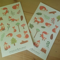 Florale Häuser Sticker Set – 2 Bögen, Handgefertigte Aufkleber | Für Journal, Planer, Scrapbooking & Deko