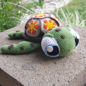 Crochet PATTERN No 1616 sea turtle by Krawka turtle | Etsy