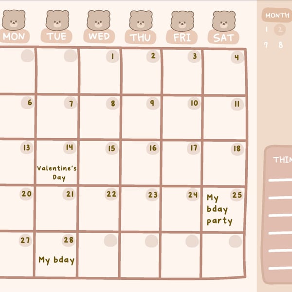 Mochi | Cute Handwritten Font for Digital Planning and Note-taking - Etsy