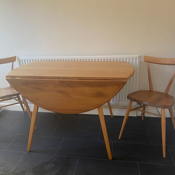 Ercol Windsor 383 Drop Leaf Dining Table in Original Condition. - Etsy UK